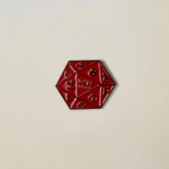 Tärning D20 Pin (Röd)