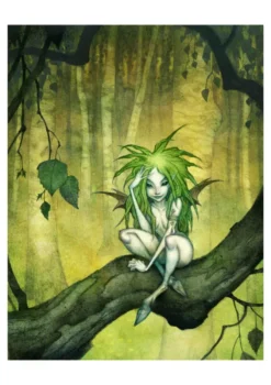 Vykort - Leaf Maiden A6