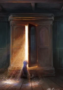 Vykort - The Doggo, the Dream & the Doorway