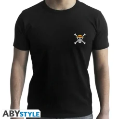 Wanted Luffy Black T-shirt