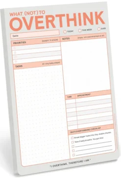 What (Not) to Overthink Note Pad - Pastel Vers.