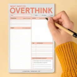 What (Not) to Overthink Note Pad - Pastel Vers.