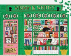 Wisdom & Whimsy Bookshop Foil Puzzle 1000 pcs