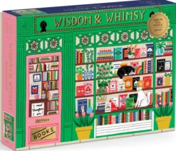 Wisdom & Whimsy Bookshop Foil Puzzle 1000 pcs