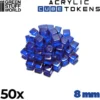 50x Acrylic Cube Tokens
