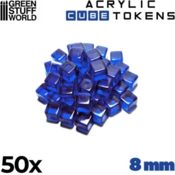 50x Acrylic Cube Tokens