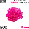 50x Acrylic Cube Tokens