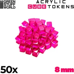 50x Acrylic Cube Tokens