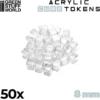 50x Acrylic Cube Tokens