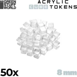 50x Acrylic Cube Tokens