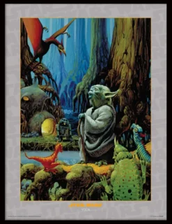 Yoda Framed Print 30 x 40 cm