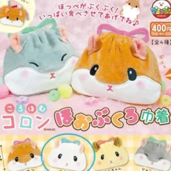 Yukimaru White Hamster Drawstring Pouch