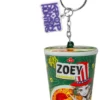 Zoey Hamburger Noodles Squishy Keychain
